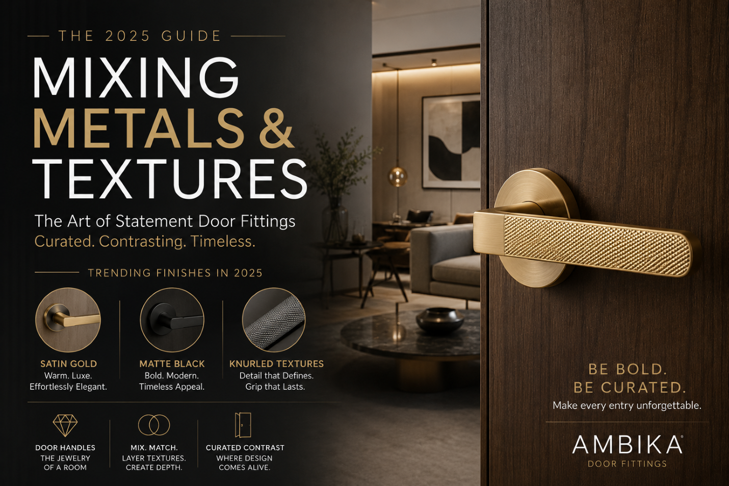Mixing Metals & Textures: The 2025 Guide to Statement Door Fittings